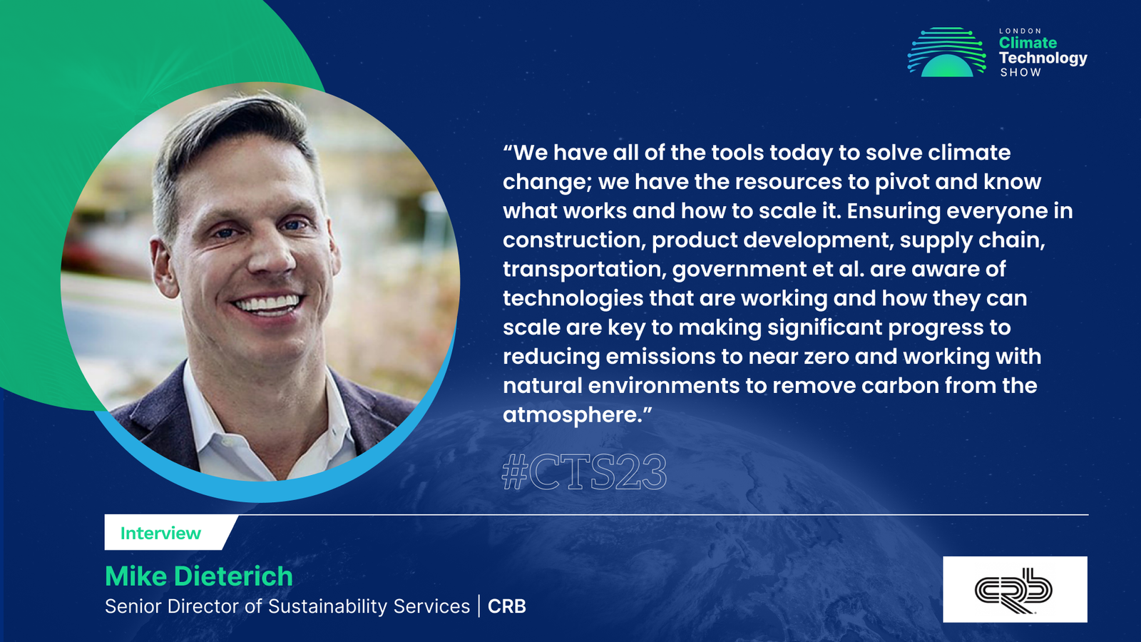 Interview with Mike Dieterich, Senior Director of Sustainability Services, CRB