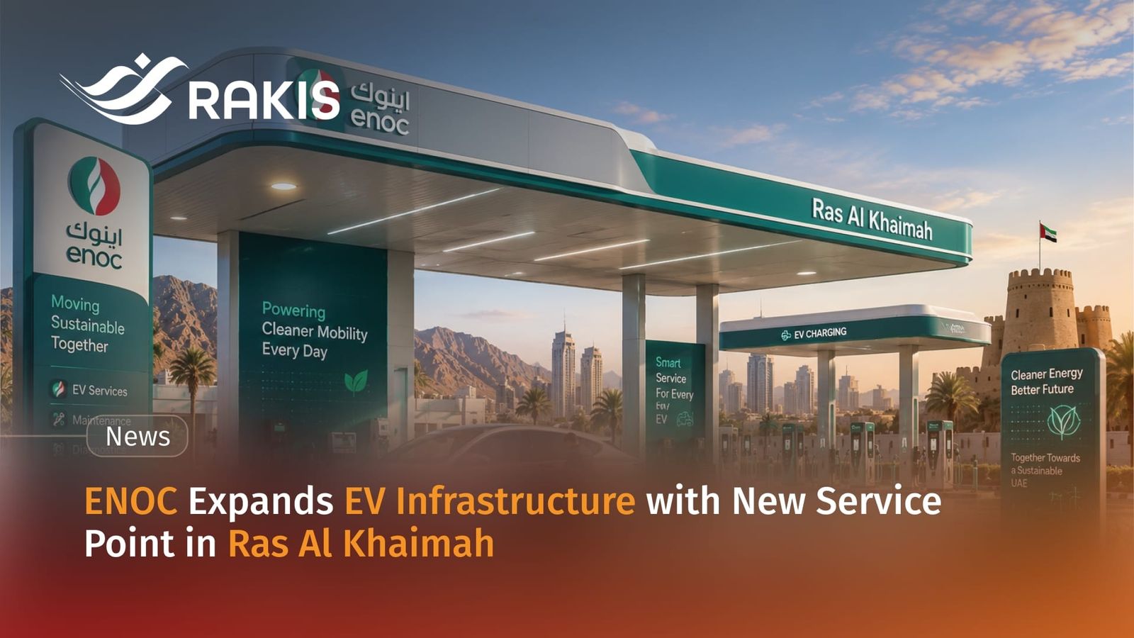 ENOC Expands EV Infrastructure with New Service Point in Ras Al Khaimah
